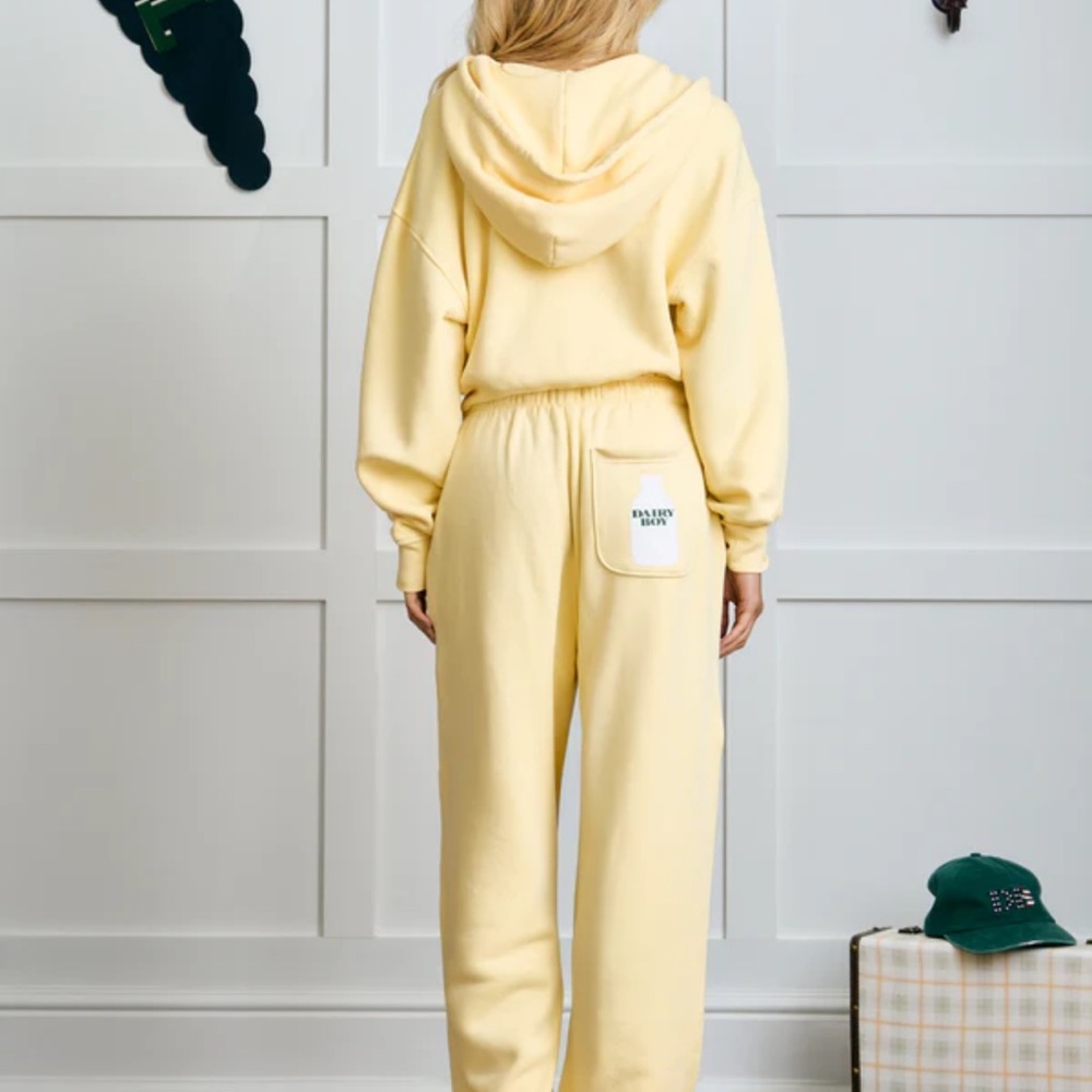 🔥LAST ONE🔥 NWT Dairy Boy Milk Bottle sweatpants in Yellow - Picture 5 of 16